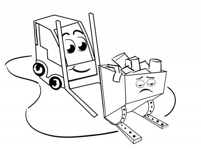 400x309 Official Frankie Forklift Coloring Book