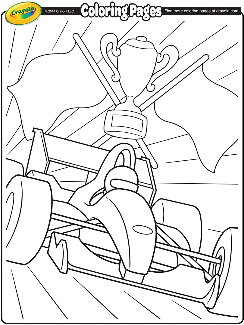 810x1080 Formula 1 Racecar Coloring Page