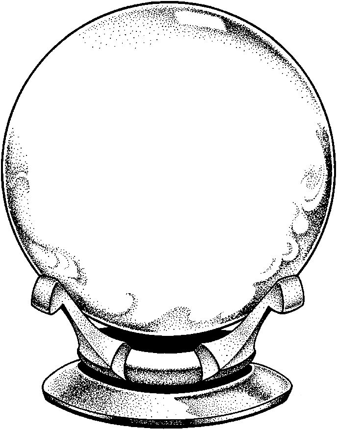 687x877 Fortune Teller Crystal Ball Drawing
