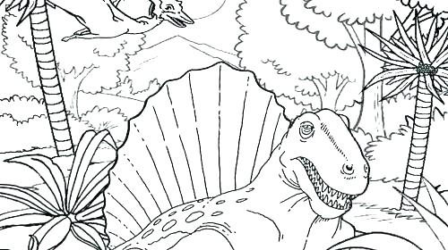 500x280 Fossil Coloring Pages Coloring Pages Dinosaurs Fossil Coloring