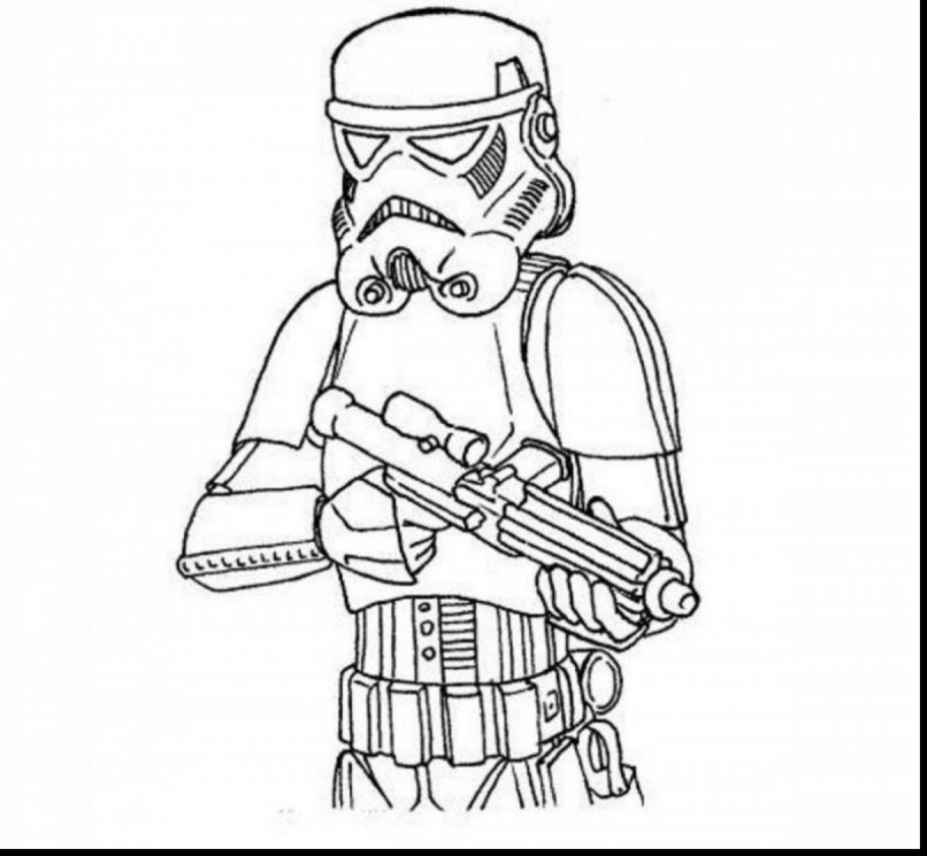 1320x1218 Storm Trooper Coloring Page