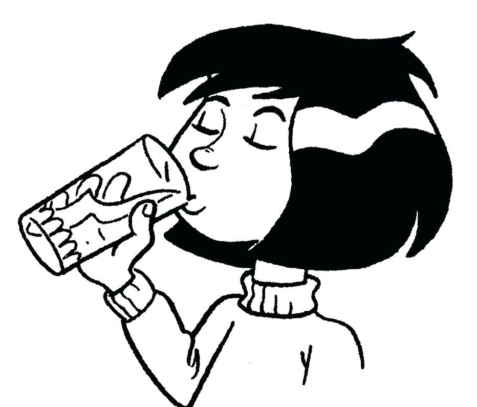 932x795 Astounding Inspiring Milk Coloring Pages Kids Energy Drink Water