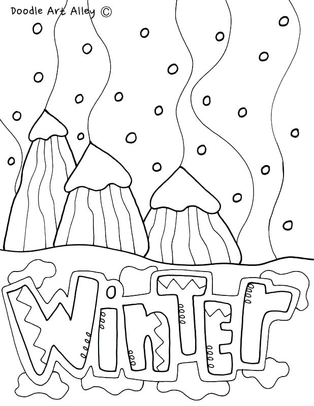 Four Seasons Coloring Pages For Kindergarten