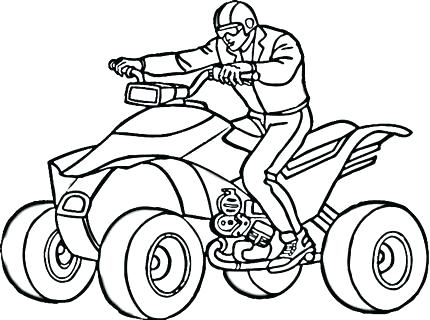 430x320 4 Wheeler Coloring Pages Free 4 Wheeler Coloring Pages Best Four