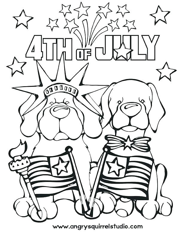 612x792 4 Of July Coloring Pages Sendflare.co