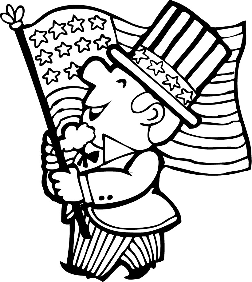 820x917 Extraordinary 4th Of July Color Pages Preschool To Funny 257 Free