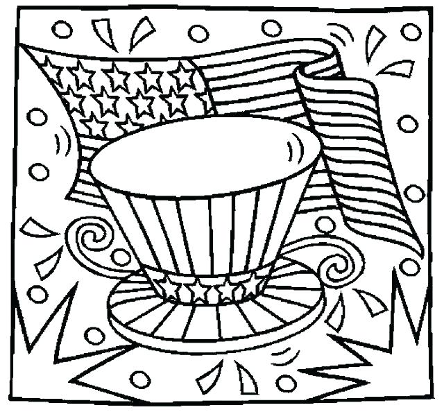 640x594 4th Of July Coloring Pages Of Heart Flag Coloring Page 4th July