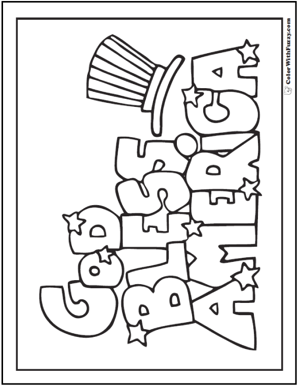 590x762 Fourth Of July Coloring Pages Print And Customize