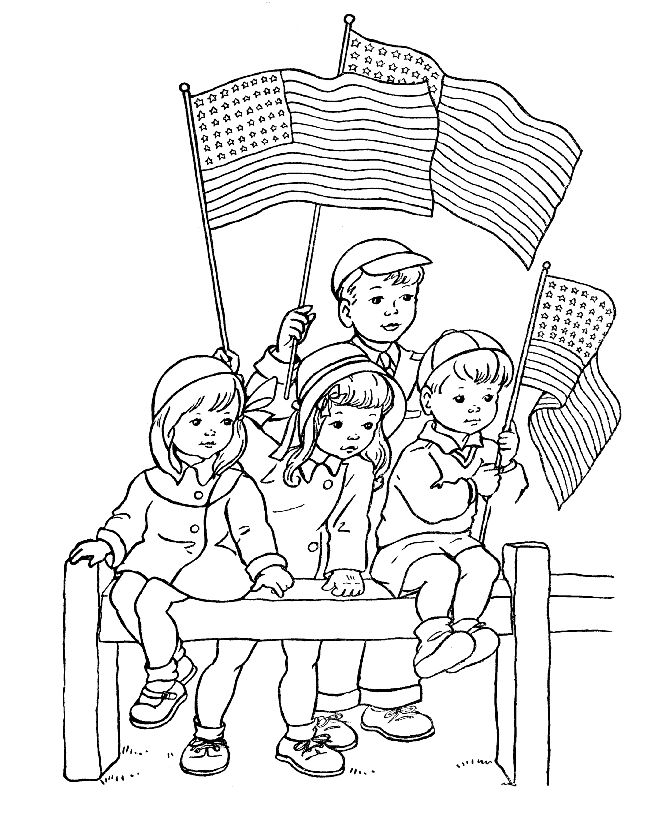 Fourth Of July Printable Coloring Pages