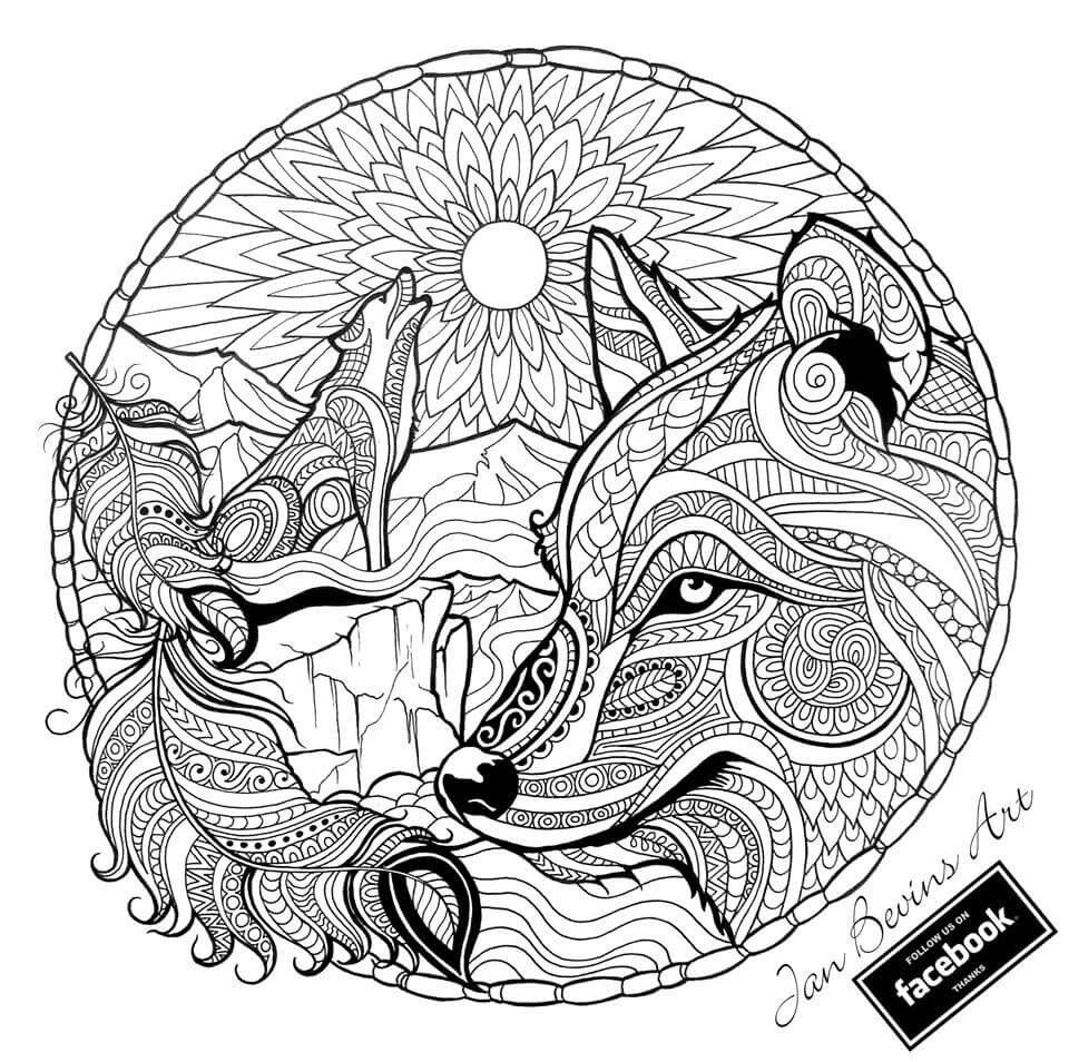 960x954 Fox Coloring Page Animal Coloring Foxes, Adult