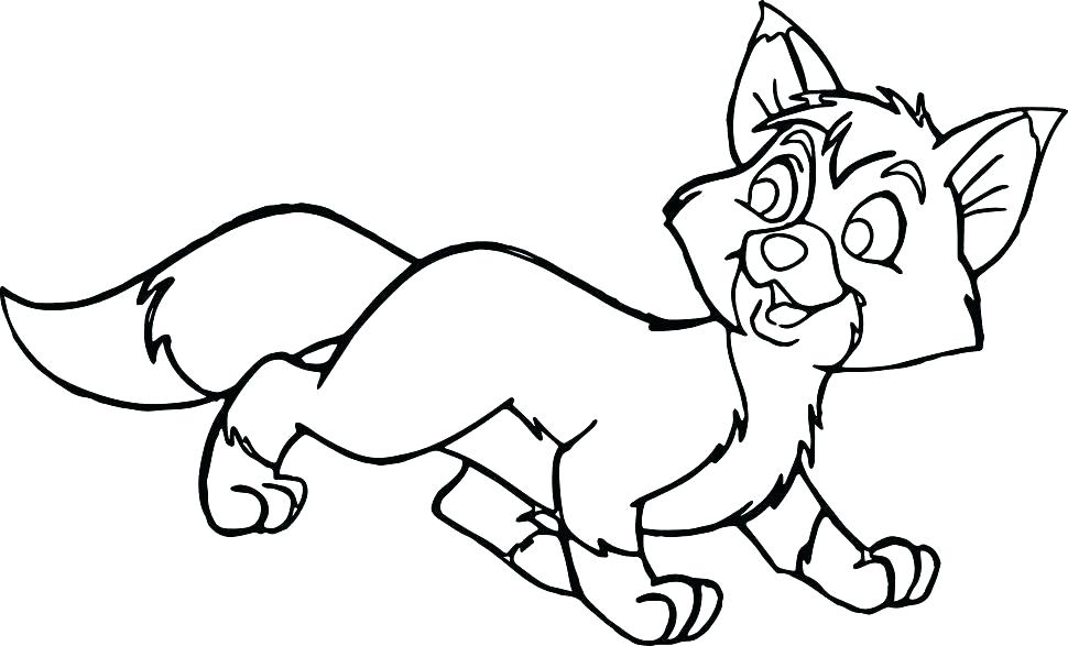 970x587 Fox Coloring Pages The Fox And The Hound Coloring Pages Red Fox