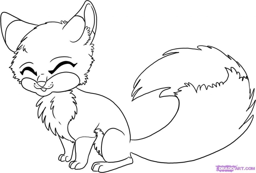 1024x692 Baby Fox Coloring Pages 13