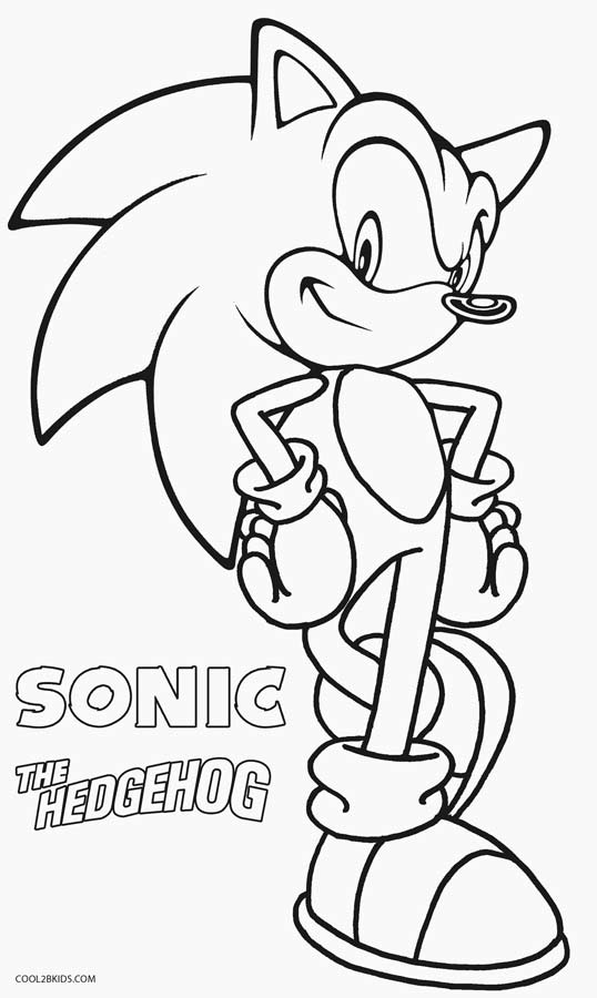 538x900 Printable Sonic Coloring Pages For Kids Cool2bkids