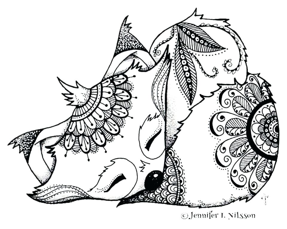 960x768 Fox Coloring Pages Baby Fox Coloring Pages Red Fox Coloring Pages