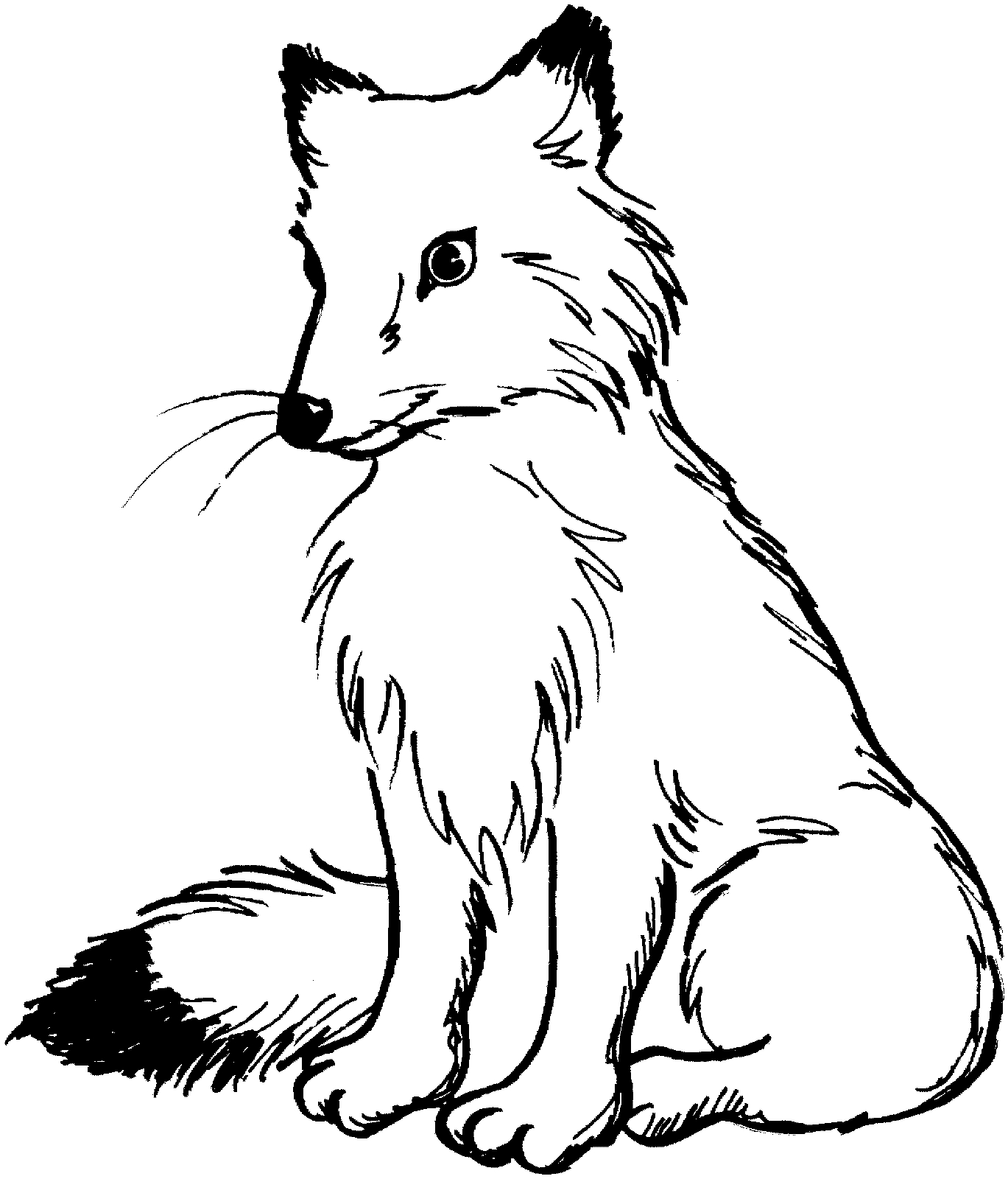 1369x1600 Awesome Cartoon Fox Coloring Pages Gallery Printable Coloring Sheet