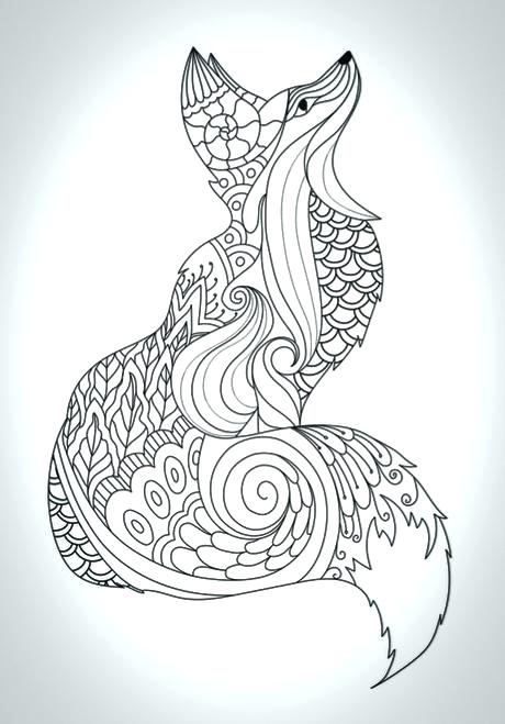 460x659 Fox Coloring Pages Red Fox Coloring Page Fox Racing Coloring Pages