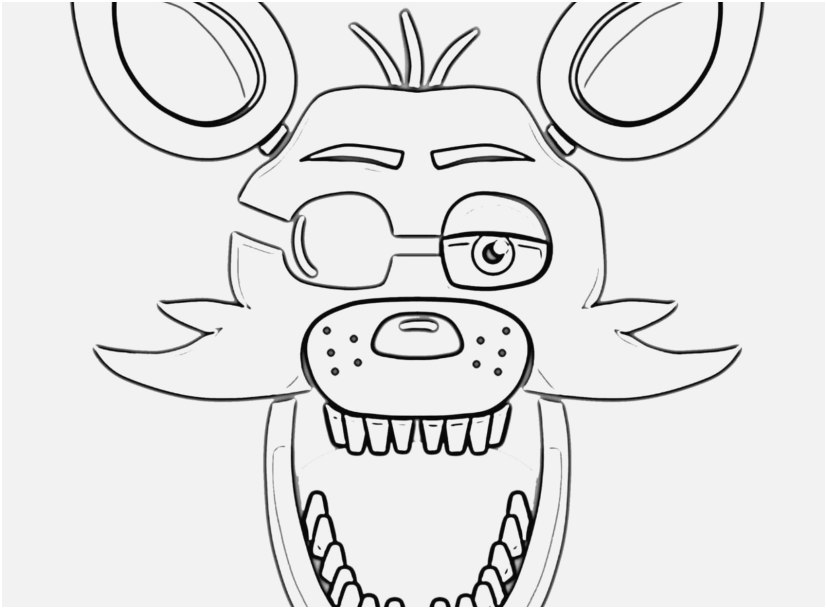 827x609 Fnaf Coloring Pages Photo Foxy Face Fnaf Coloring Pages Printable