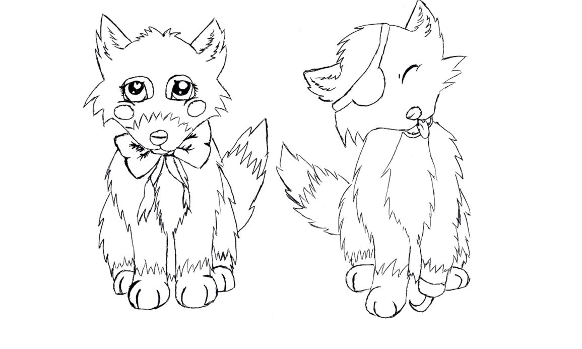 1155x692 Mangle Coloring Pages And Foxy Line Art By Umbreonwolf123