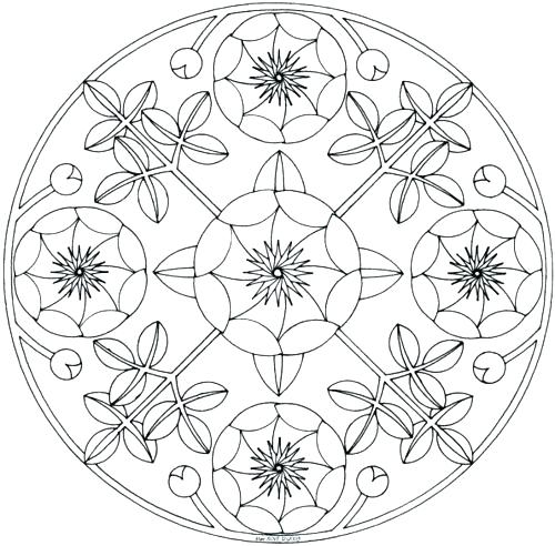 500x492 Fractal Coloring Pages Fractal Art Coloring Pages Color Print