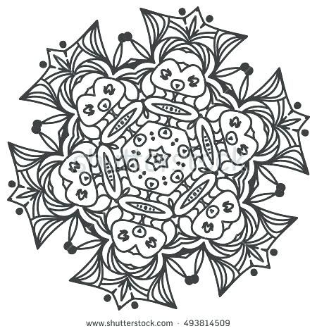 450x470 Fractal Coloring Pages Vintage Fractal Coloring Book Fractal Art