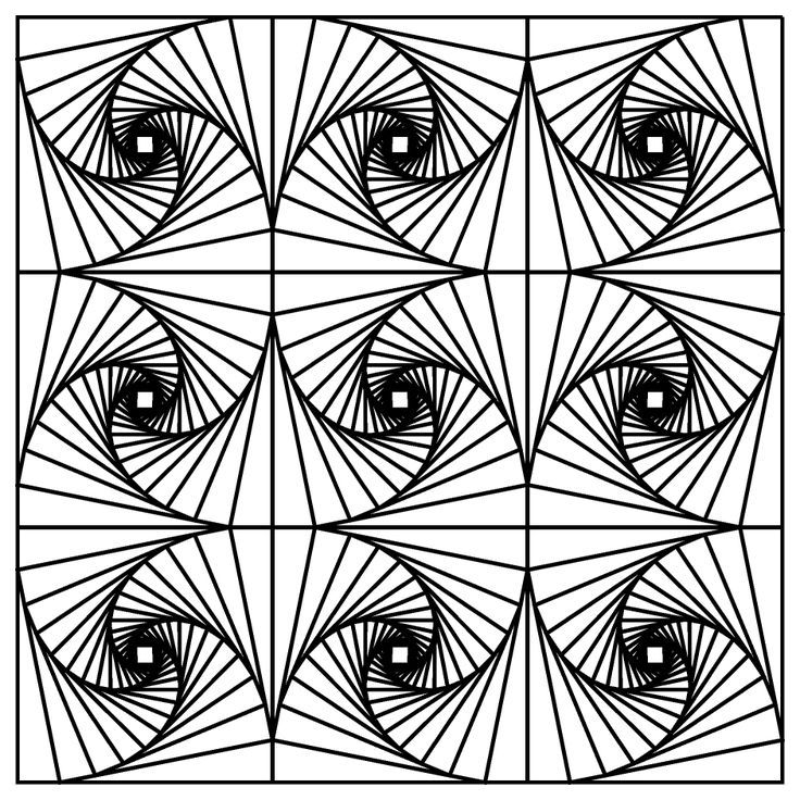 736x736 Fractal Coloring Page Beginning Of Year Mandalas