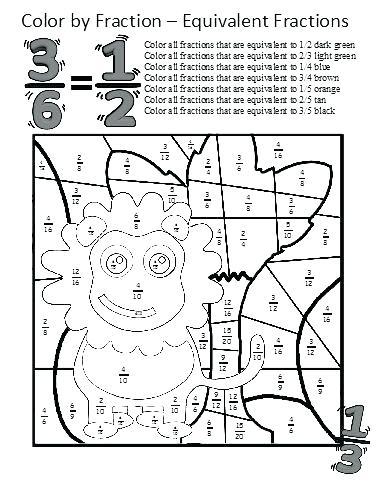 376x484 Christmas Math Coloring Sheets 3rd Grade Kids Coloring Fraction