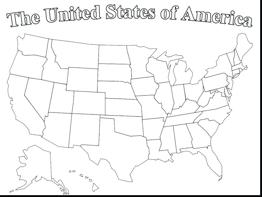 863x648 Flag Coloring Page Good United States Of Map Coloring Page French