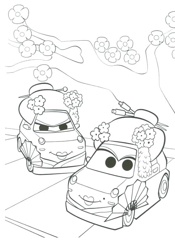560x768 Cars 2 Coloring Pages Lightning Disney Cars 2 Coloring Pages