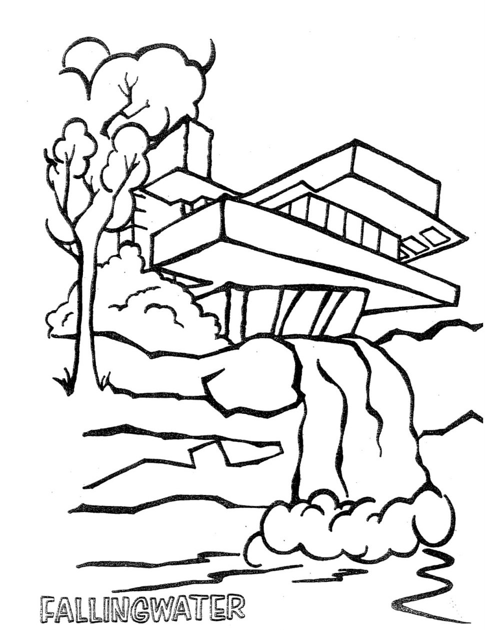 970x1259 Frank Lloyd Wright Coloring Pages New Wrightng Artsybarksy