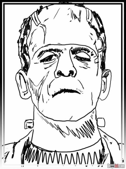 486x650 Frankenstein Coloring Pages 7 Nice Coloring Pages For Kids