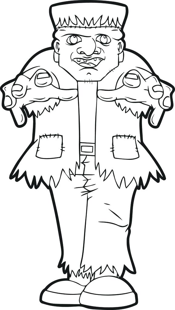 579x1024 Frankenstein Coloring Page Coloring Page 6 Frankenstein Face