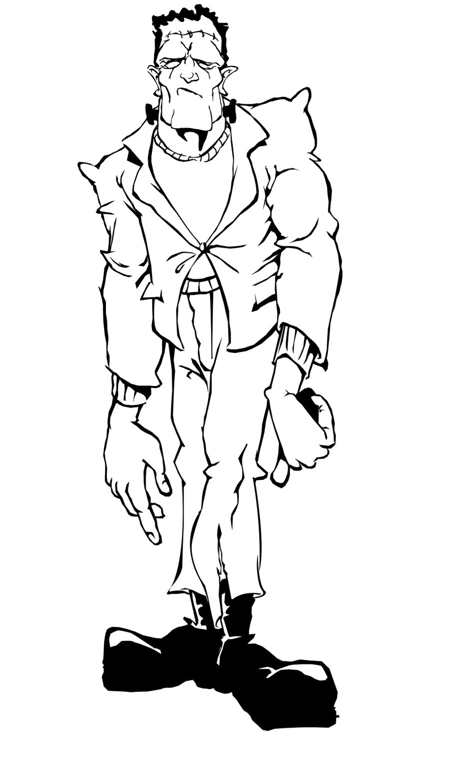 912x1540 Frankenstein Coloring Pages