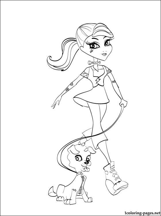 560x750 Frankie Stein Monster High Doll Coloring Pages 2 Color