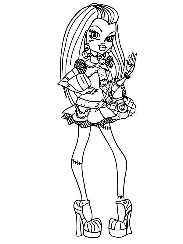 600x800 Coloring Page Monster High
