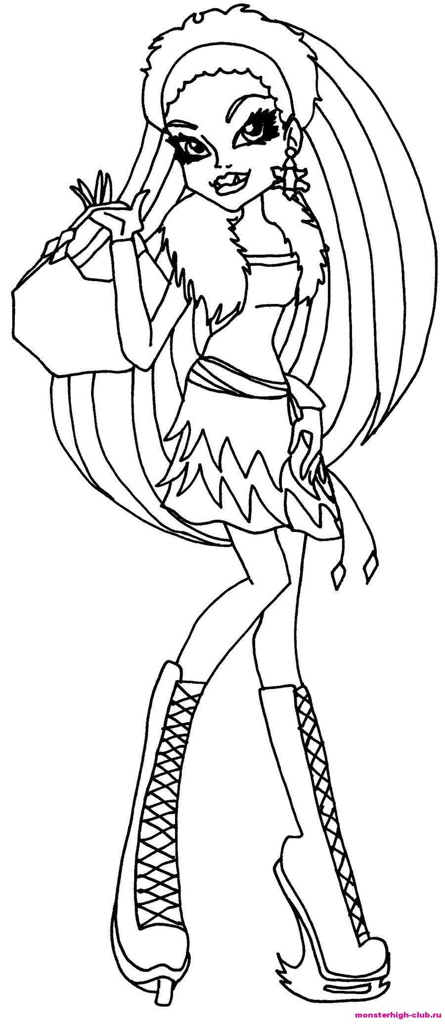 900x2069 Monster High Frankie Stein Coloring Page. Monster High Party