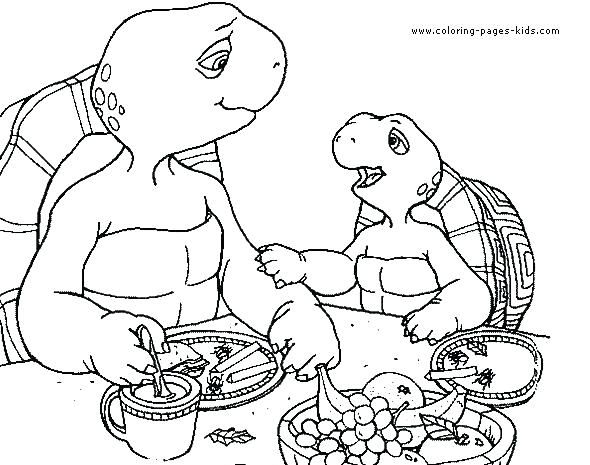 590x465 Franklin Coloring Pages Coloring Page Franklin Valentine Coloring