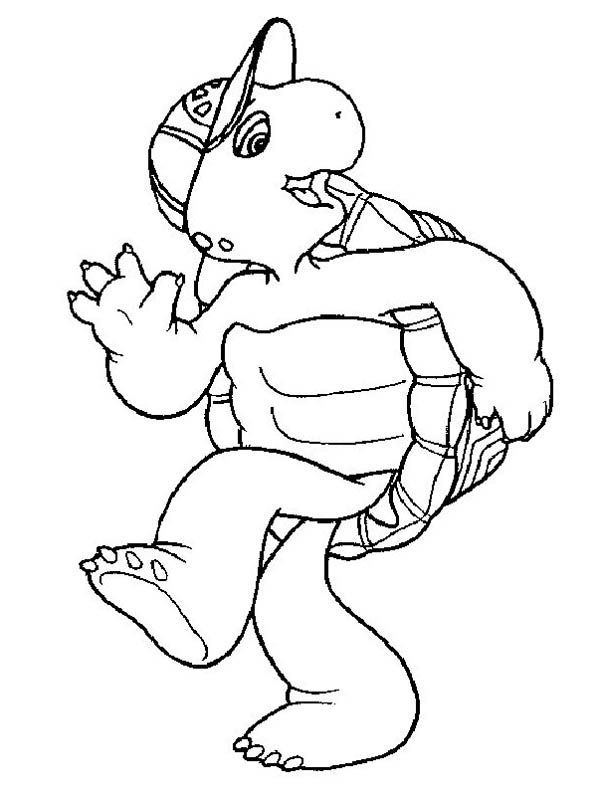 600x796 Franklin The Turtle Is Happy Coloring Pages.jpg Turtle