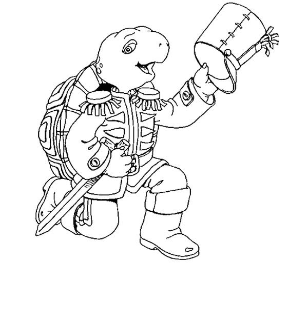 600x628 Franklin The Turtle Lead The Marching Band Coloring Pages Batch