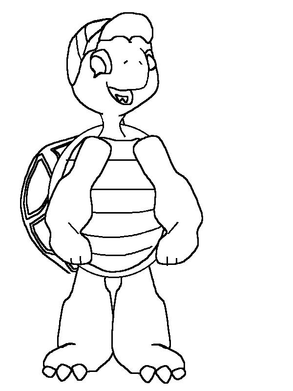 600x800 How To Draw Franklin The Turtle Coloring Pages Batch Coloring