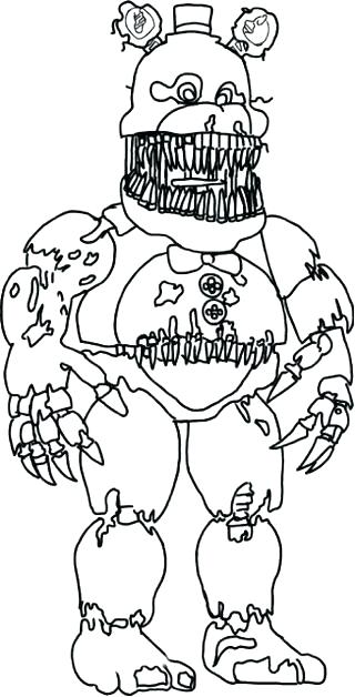 320x628 Freddy Coloring Pages Elegant Five Nights At Freddys Nightmare
