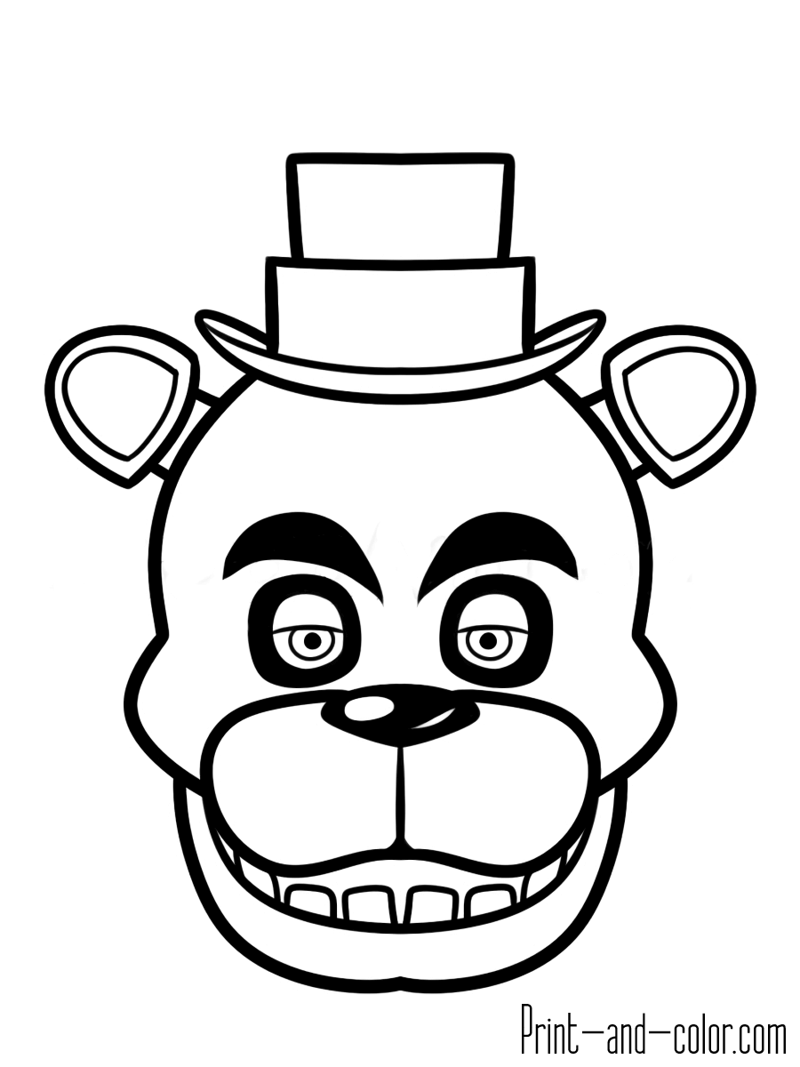 900x1200 Survival Five Nights At Freddy S Coloring Page