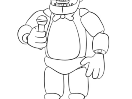 440x330 Freddy Fazbear Coloring Page Free Printable Coloring Pages, Freddy