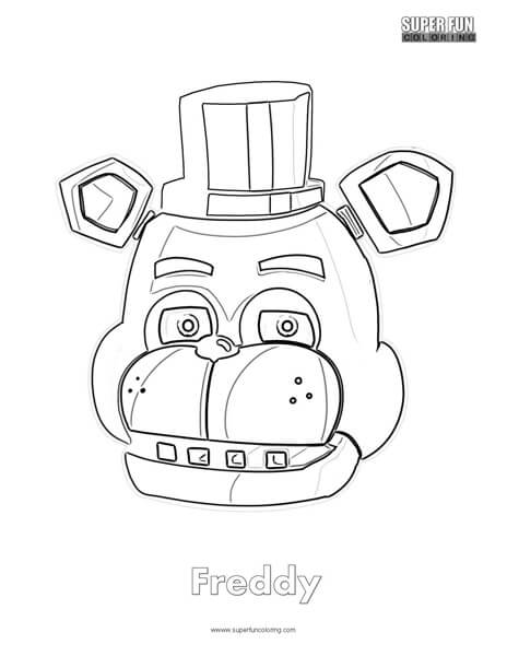 464x600 Freddy Fazbear Coloring Sheet