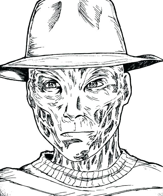 572x691 Freddy Krueger Coloring Pages Also Share On 0 Griffin Coloring