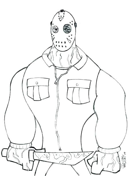 450x615 Jason Coloring Pages Coloring Pages Online Vs Freddy Vs Jason