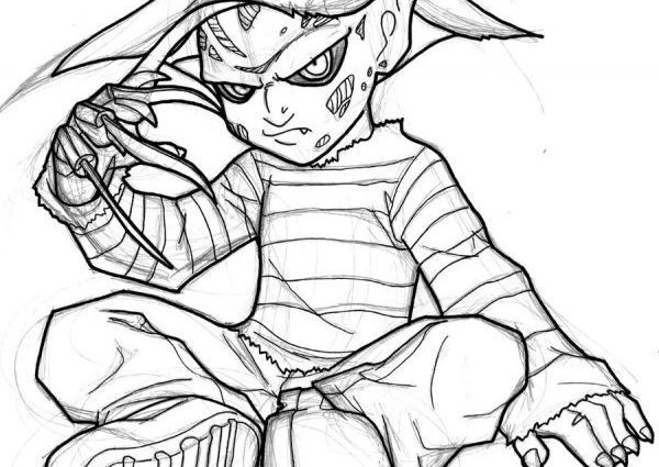 600x425 Freddy Vs Jason Coloring Pages Freddy Krueger Coloring Page Adult
