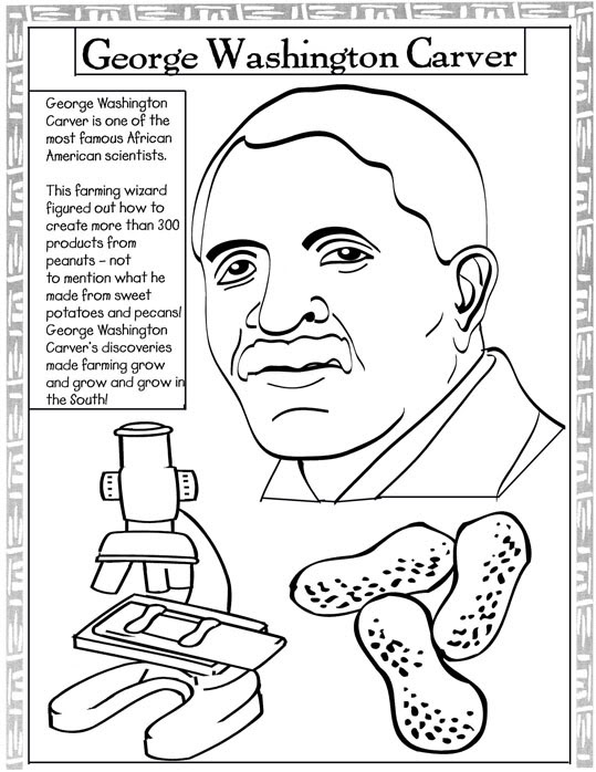 539x698 Black History Month Coloring Pages