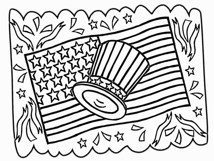 736x552 4th Of July Coloring Pages