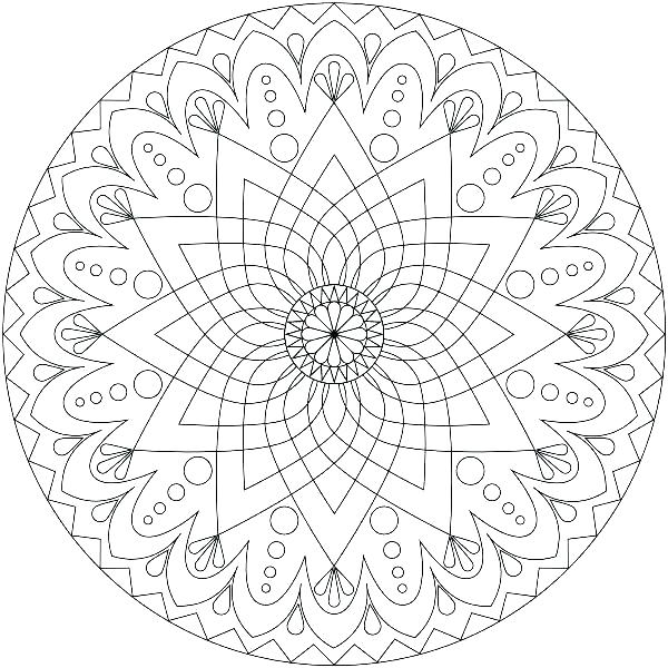 600x600 Mandala Coloring Pages Pdf Free Mandala Printable Coloring Pages