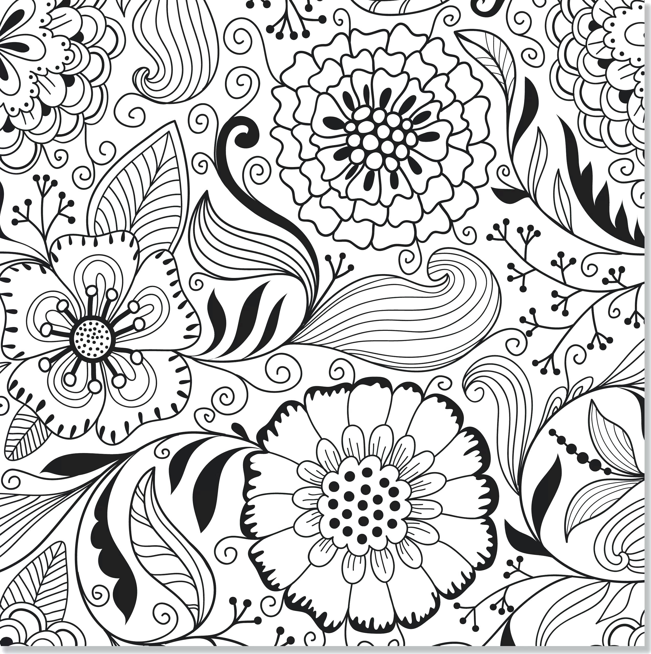 2546x2560 Terrific Printable Adult Coloring Book Pages With Free Adult
